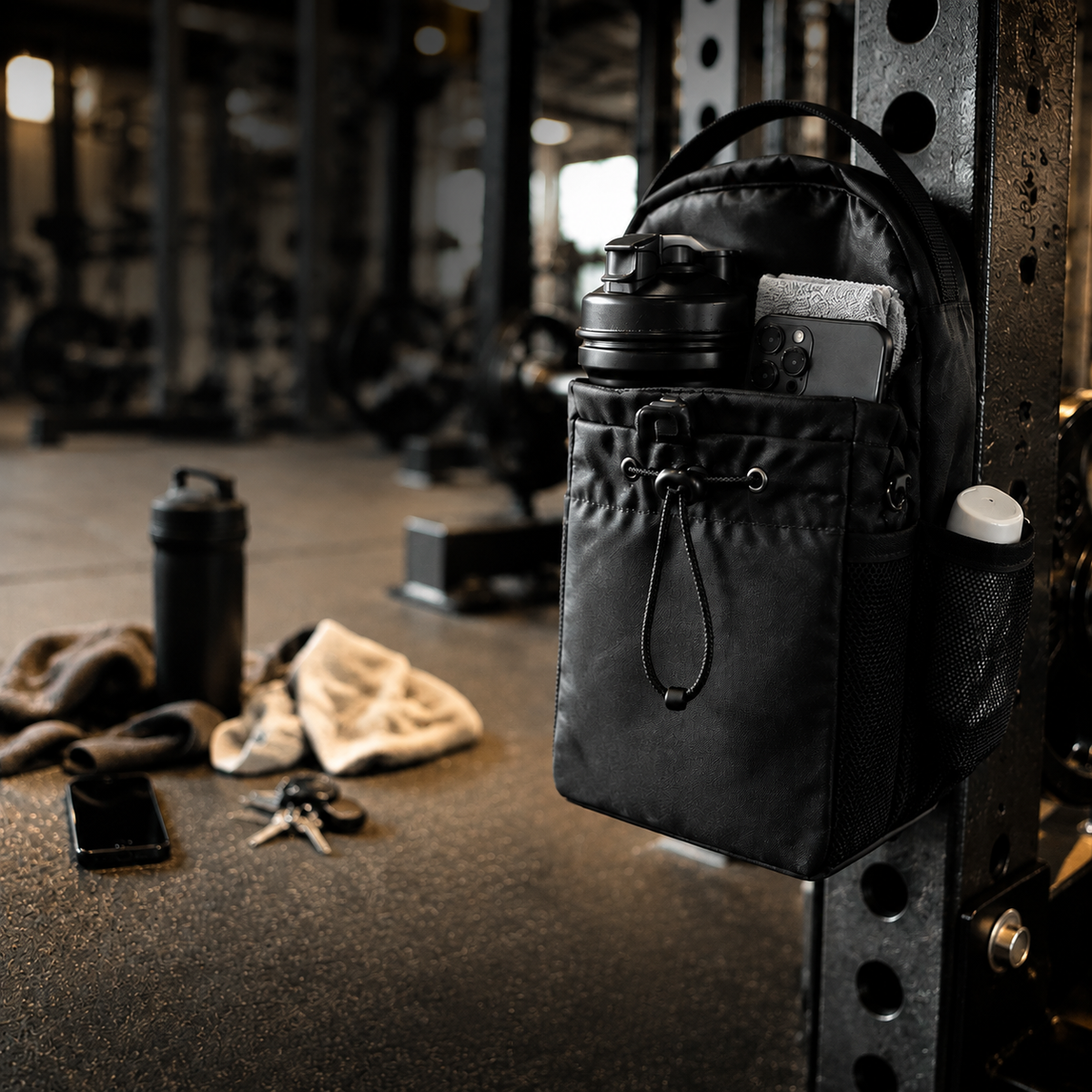 Bolso Gym Crossfit Magnético - Fija tus accesorios al equipo - Evita dejar tus cosas tiradas mientras entrenas