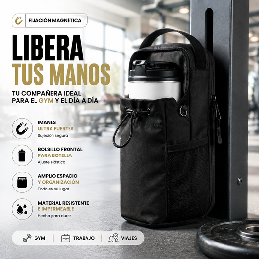 Bolso Gym Crossfit Magnético - Fija tus accesorios al equipo - Evita dejar tus cosas tiradas mientras entrenas