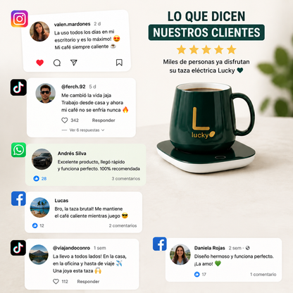 Taza Eléctrica Lucky ✨