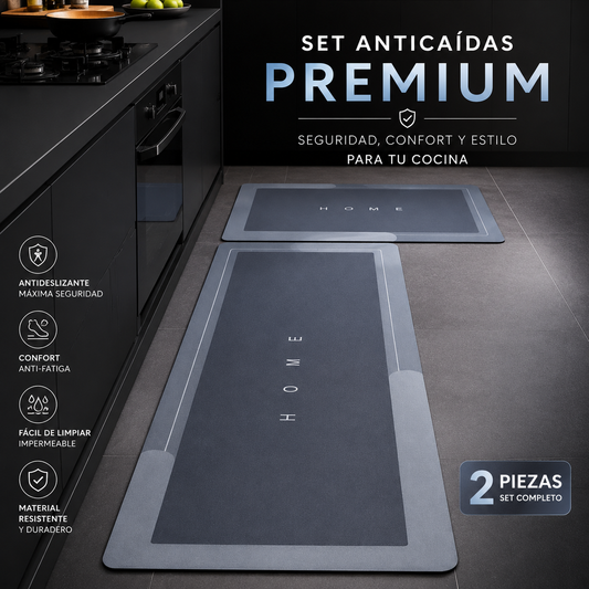 GripZone-Set Anticaídas de Cocina-Superficie firme que reduce deslizamientos desde el primer uso