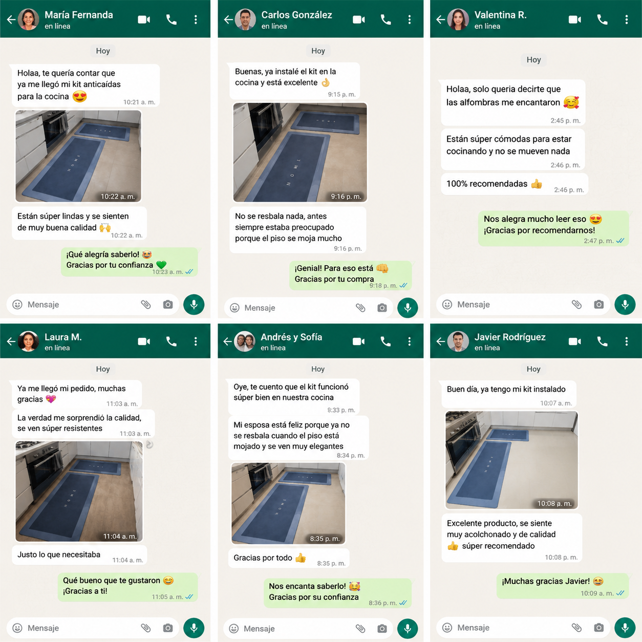 GripZone-Set Anticaídas de Cocina-Superficie firme que reduce deslizamientos desde el primer uso